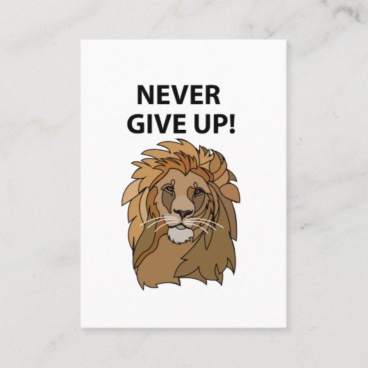 ライオン与えは決して 名刺 (正面)