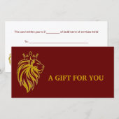 ライオン付きクラウン – 金ゴールドスタイル2 (正面/裏面)