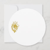 ライオン付きクラウン – 金ゴールドスタイル2 (裏面)