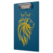 ライオン付きクラウン – 金ゴールドスタイル2 クリップボード (左)