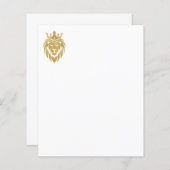 ライオン付きクラウン – 金ゴールドスタイル3 (正面/裏面)