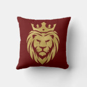 ライオン付きクラウン – 金ゴールドスタイル3 クッション (裏面)