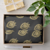 ライオン付きクラウン – 金ゴールドスタイル3 薄葉紙 (ギフト)