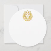 ライオン付きクラウン – 金ゴールドスタイル4 (裏面)