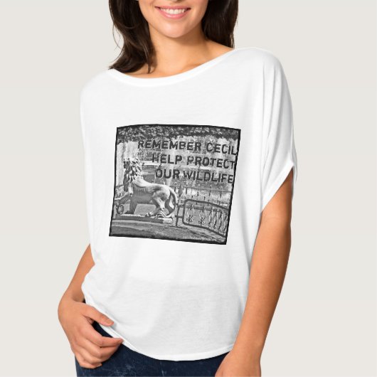 ライオン保護の野生生物！ Tシャツ (正面)