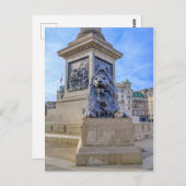 ライオン像アットトラファルガースクエア ポストカード (正面/裏面)