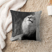 ライオン写真装飾用クッション クッション (ブランケット)