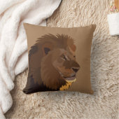 ライオン動物野生動物ライオン クッション (ブランケット)