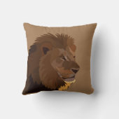 ライオン動物野生動物ライオン クッション (裏面)