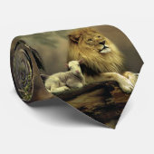 ライオン及び子ヒツジ ネクタイ (ロール)