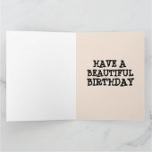 ライオン大きな猫誕生日カード サンキューカード (内部)