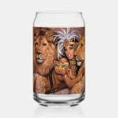 ライオン女神エジプトプリンセスガラス ガラス缶 (裏面)