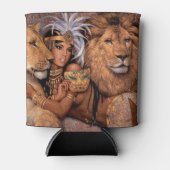 ライオン女神エジプトプリンセスクーラーボックス 缶クーラー (正面)