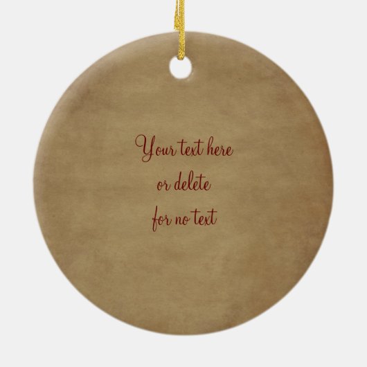 ライオン姿勢やる気を起こさせる引用文オーナメント セラミックオーナメント (裏面)