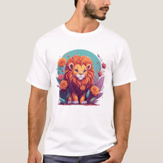 ライオン子供部屋アート Tシャツ