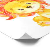 ライオン子供部屋ウォールアートデコールビーブレイブベビーギフト ポスター (角)