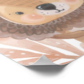 ライオン子供部屋ポスターアニマルキッズルームデコール ポスター (角)