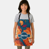 ライオン幾何パタカラフルーン エプロン (インサイチュ)