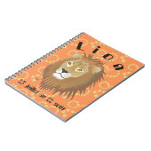 ライオン座 7月23日 - 8月22日 カレンダー ノートブック (左側)