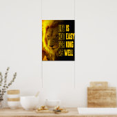 ライオン引用文 ポスター (キッチン)