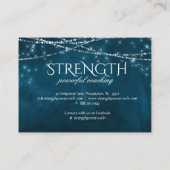 ライオン強度パワーロックコーチングフィットネス動物 名刺 (裏面)