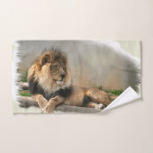 ライオン愛好家 バスタオルセット (ハンドタオル)