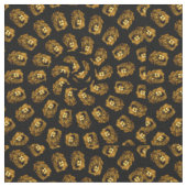 ライオン抽象芸術アート ファブリック (クローズアップ)