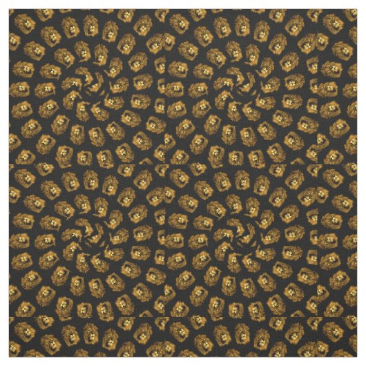 ライオン抽象芸術アート ファブリック (見本)