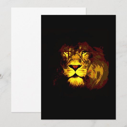 ライオン招待状 招待状 (正面/裏面)