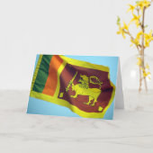 ライオン旗 カード (黄色い花)