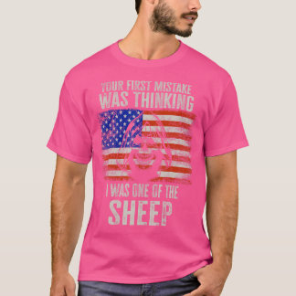 ライオン最初の間違考えるいは私が Tシャツ