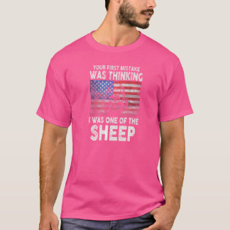 ライオン最初の間違考えるいは私が Tシャツ