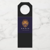 ライオン柄ボトルタグ ボトルネックタグ (正面)