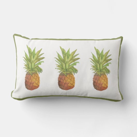 ライオン水彩茶色のボーホフレーム枕 ランバークッション (正面)