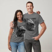 ライオン油ブラックリヨンデザインgr tシャツ (ユニセックス)