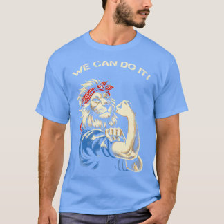 ライオン版私たちには出来る!パロディ Tシャツ