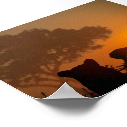 ライオン狩り ポスター (角)