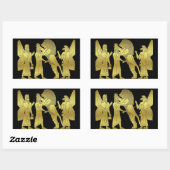 ライオン狩り 長方形シール (シート)