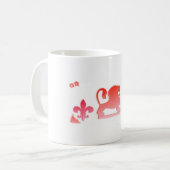 ライオン王Red コーヒーマグカップ (正面左)