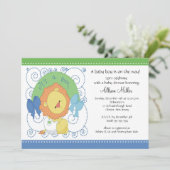 ライオン男の赤ちゃんベビーシャワー 招待状 (スタンド正面)