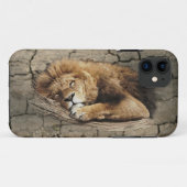 ライオン眠っている動物の野生の猫石 Case-Mate iPhoneケース (裏面(横))