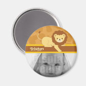 ライオン磁石 マグネット (正面/裏面)