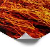 ライオン絵を描顔のアートワーク–17335 ポスター (角)