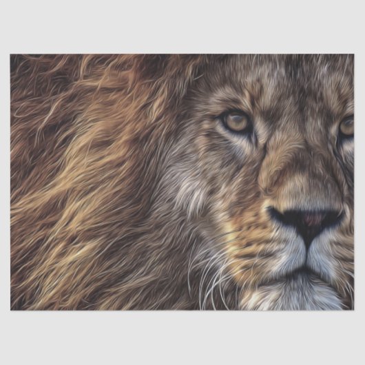 ライオン芸術的の美しい水色の切り離し 薄葉紙 (正面)