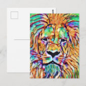 ライオン葉書 – アー鮮やかト ポストカード (正面/裏面)