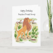 ライオン誕生日カード カード (正面)