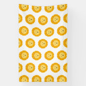 ライオン誕生日キッズアート 横断幕 (縦)