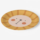 ライオン誕生日キッズルームウォールアート ペーパープレート (アングル)