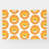 ライオン誕生日キッズルームウォールアート 横断幕 (横)