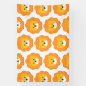 ライオン誕生日キッズルームウォールアート 横断幕 (縦)